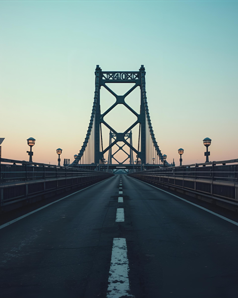 Bridge connecting two sides